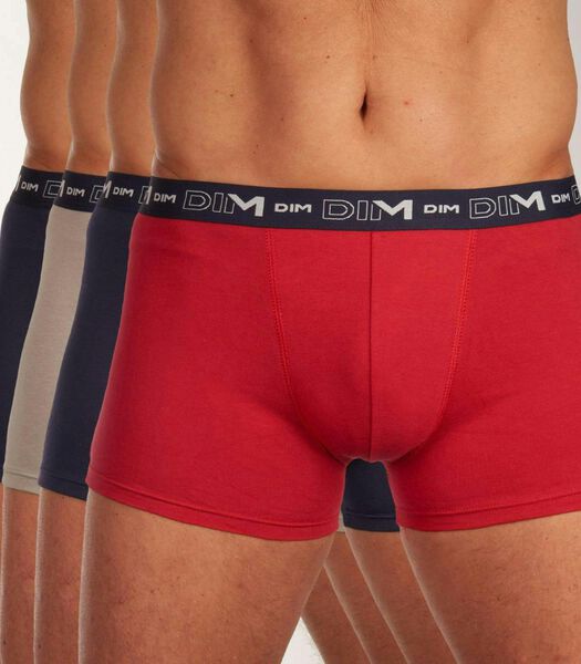 Boxer lot de 4 Coton Stretch H