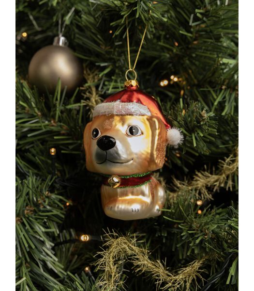 Kerstbal Hond 13 cm