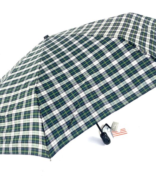 Parapluie Dame Duoparfi écossais vert et gris