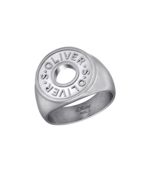 Ring pour hommes, acier inoxydable | bouton
