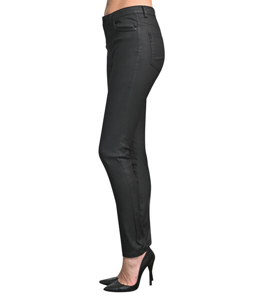 FAUCON Pantalon enduit noir chic