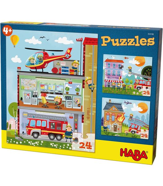 HABA Puzzles Petite caserne de pompiers