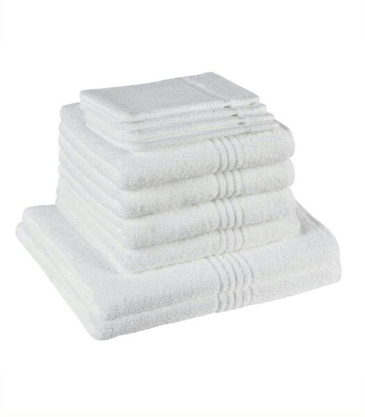 set de serviettes 10 pièces Othello blanc