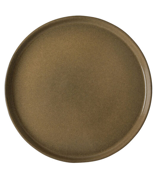 SERENITY set 4 ASSIETTE PLATE 27CM CAMEL