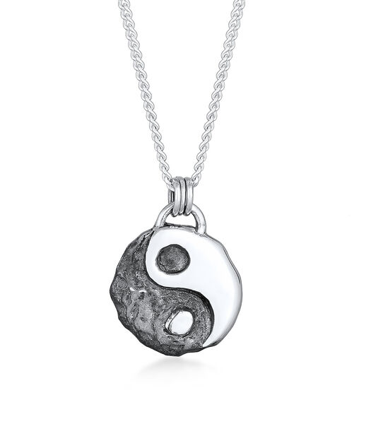 Collier Hommes Yin Yang Pendentif Amitié En Argent Sterling 925