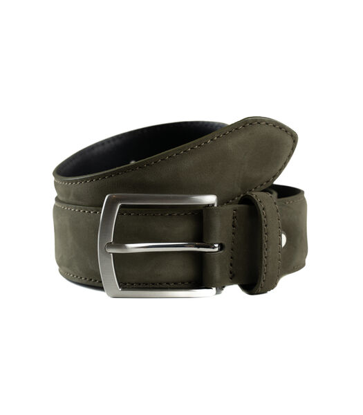 Ceinture 3.5 cm cuir de vachette Nubuck