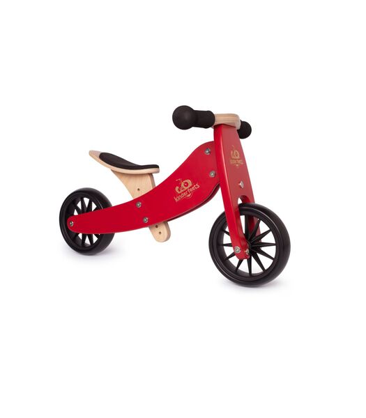 2-in-1 houten loopfiets & driewieler vanaf 1 jaar Tiny Tot - Rood