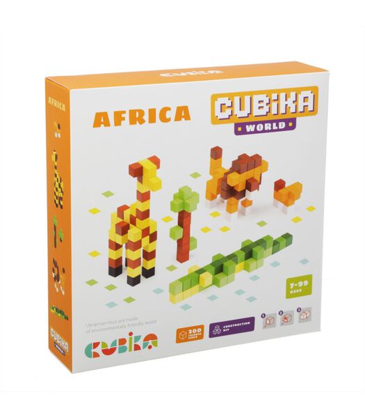 Jeu de cubes en bois  - Afrique