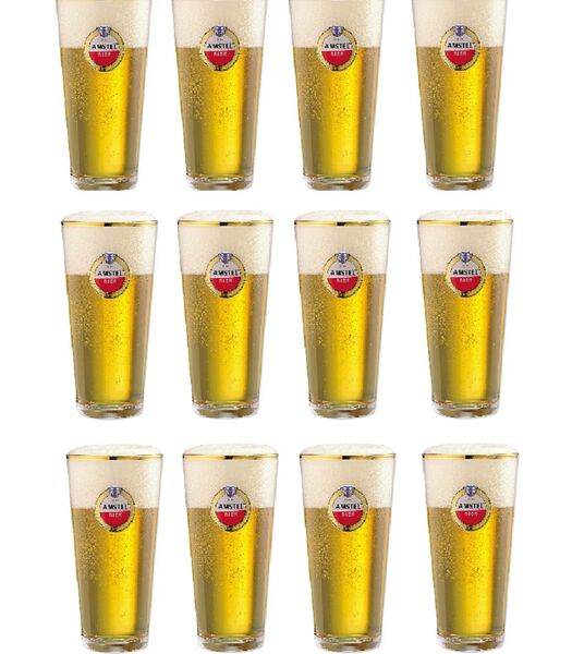 Bierglazen Vaasje - 250 ml - 12 stuks