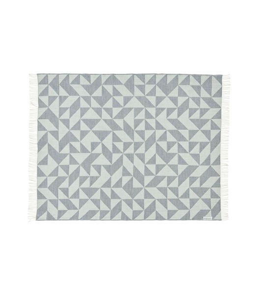 Plaid Twist a Twill 130x190 cm - Gris clair