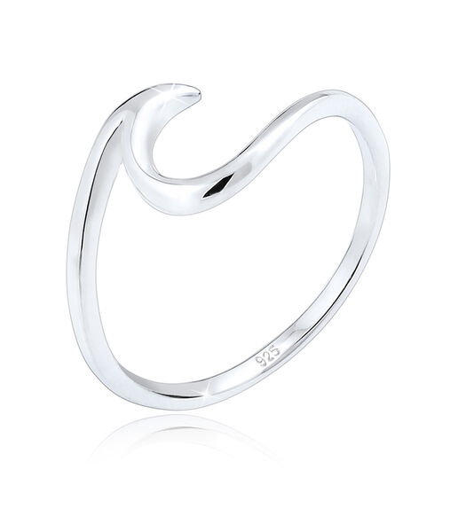 Ring Dames Golven Optiek Trend In 925 Sterling Zilver