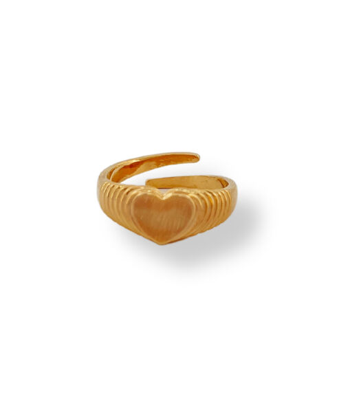 Ring - Verstelbaar hart - Goud