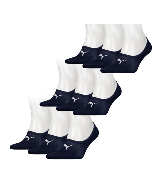 Lot de 9 paires de chaussettes invisibles unisexes Marine