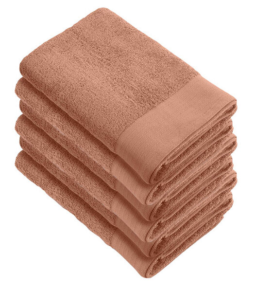 Lot de 6 Soft Cotton serviettes de bain 60x110 Terre