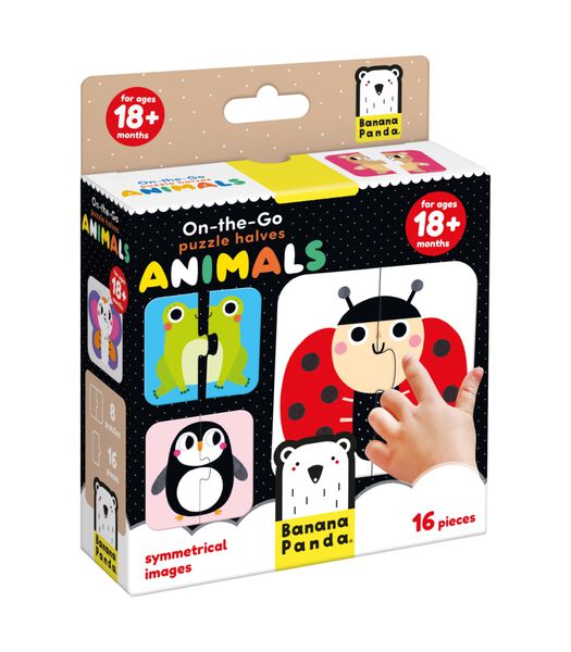 On-the-Go Puzzle Halves Animals 18m+