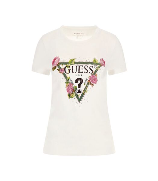 Dames-T-shirt Rn Floral Triangle
