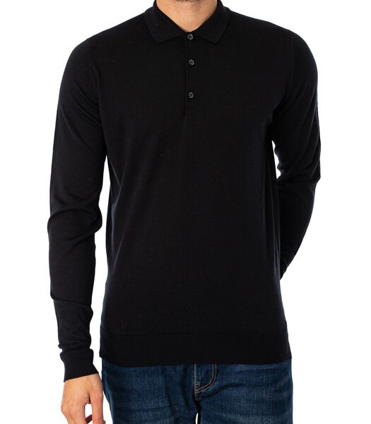 Cotswold Poloshirt Met Lange Mouwen