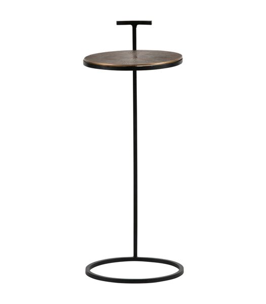 Table d'appoint - Aluminium/fer - Laiton antique - 64x26x26 cm - Position