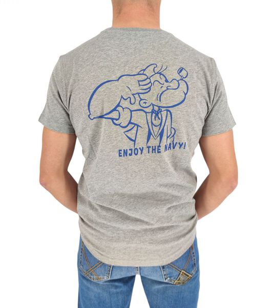 Enjoy The Navy Mannen T-shirt met korte mouwen