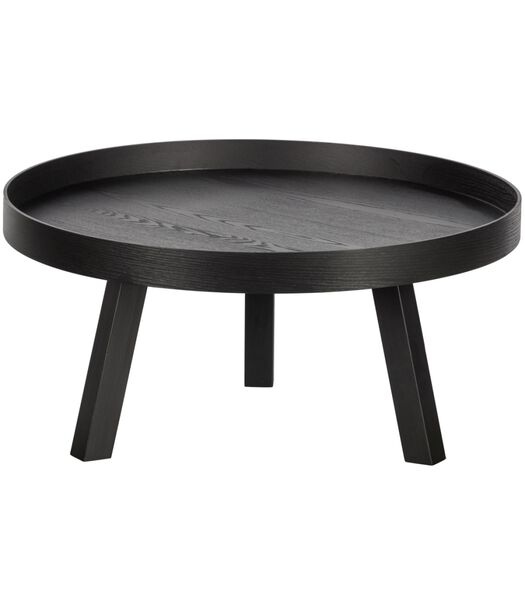 Table d'appoint - Mdf/pin - Noir - 35x76x76 cm - Beira