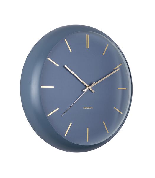 Horloge murale Globe - Bleu foncé - Ø40cm