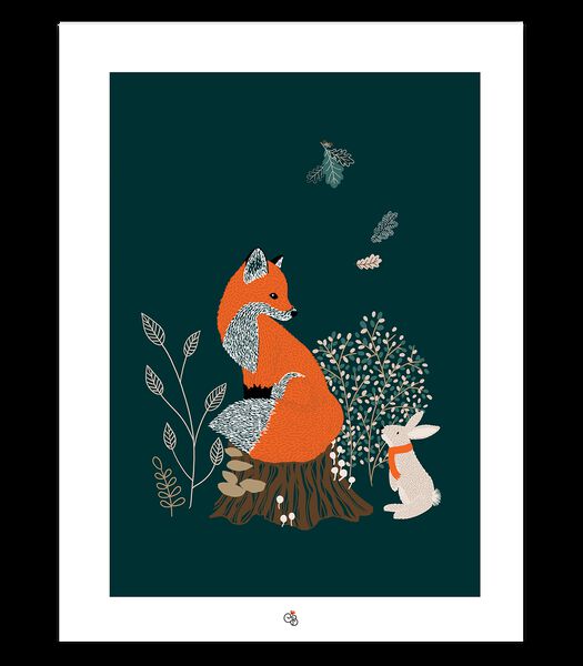 Affiche seule renard et lapin M. Fox, Lilipinso
