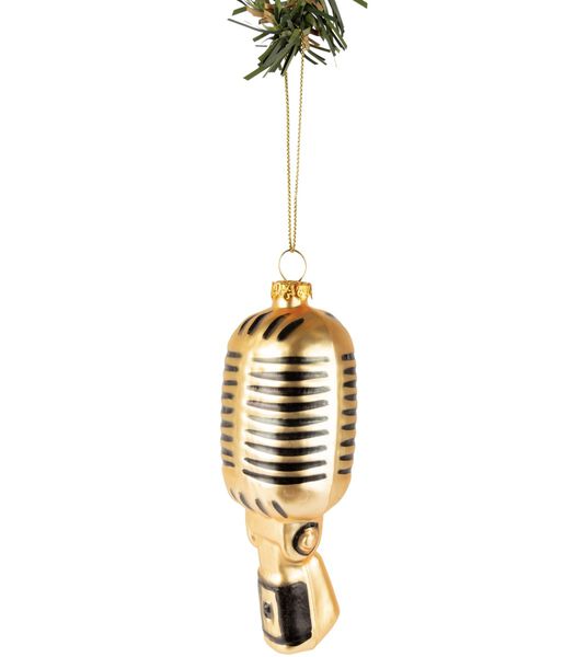Kerstbal Microfoon 14 cm