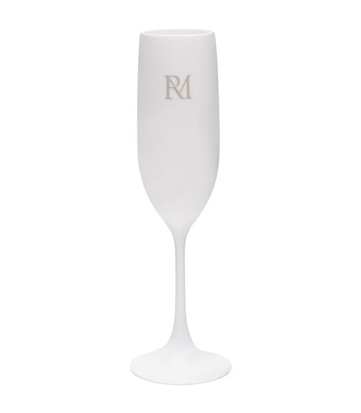 RM Monogram Outdoor champagneglas Wit - champagnecoupe