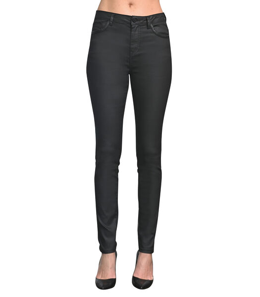 FAUCON Pantalon enduit noir chic