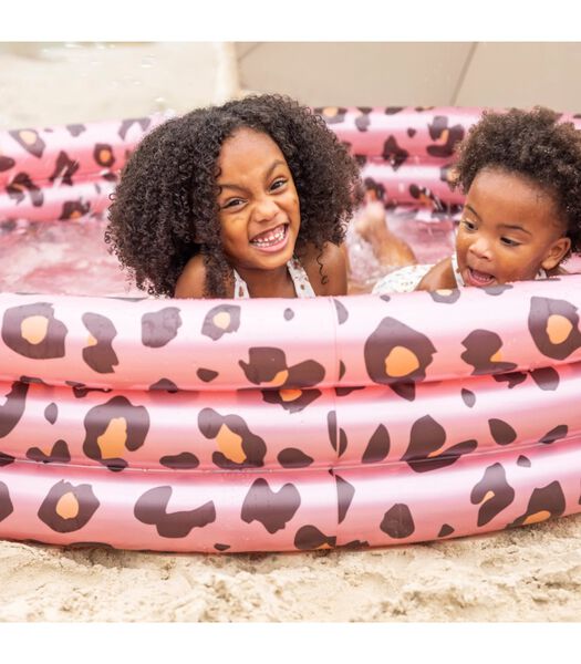 Piscine pour enfants rose panthère 3 anneaux - 150 cm