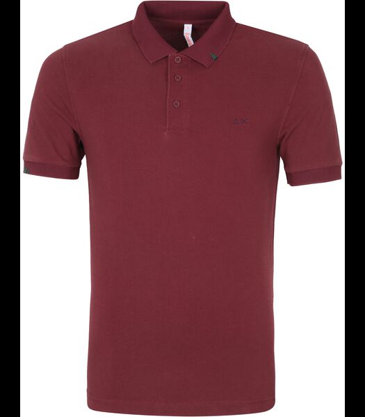 Polo Vintage Solid Bordeaux Rood