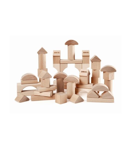 BRIO Blokkenset naturel 50 stuks - 30113