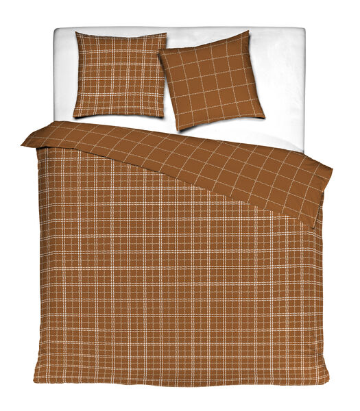 Housse de couette Coton Crafted check