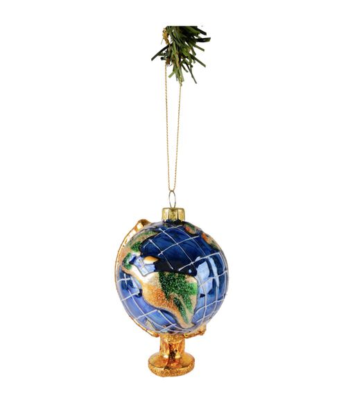 Boule de Noël  Globe du Monde 11 cm
