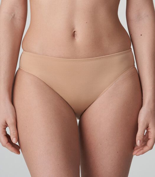 SATIN cognac slip brésilien