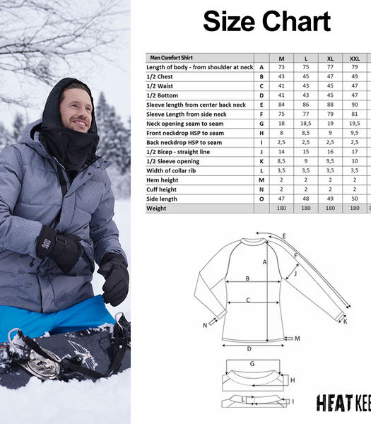 Sous-vêtements de ski thermiques Homme Comfort