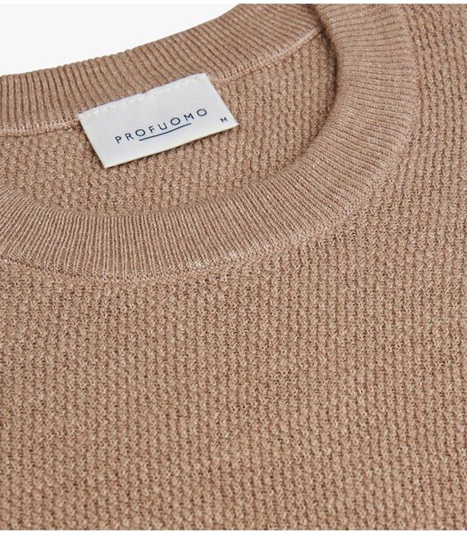 Profuomo Trui Structuur Beige