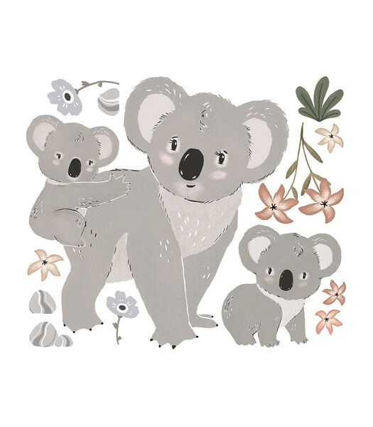 LILYDALE - Grote sticker - Koala's familie
