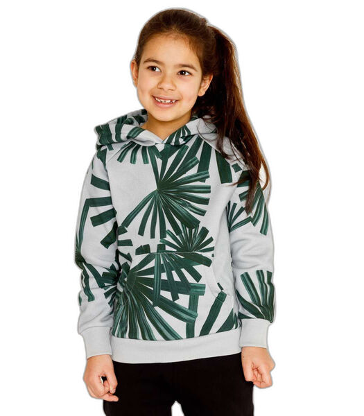 Sweatshirt kinderkapje Fan Palm Gots