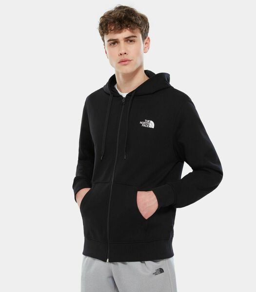 Rits hoodie Coton
