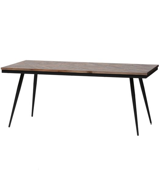 Table à Manger - Bois/Métal - Naturel - 76x180x90 - Rhombic