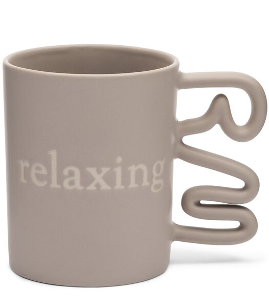 RM Relaxing - Mug avec texte Rose tendre avec anse
