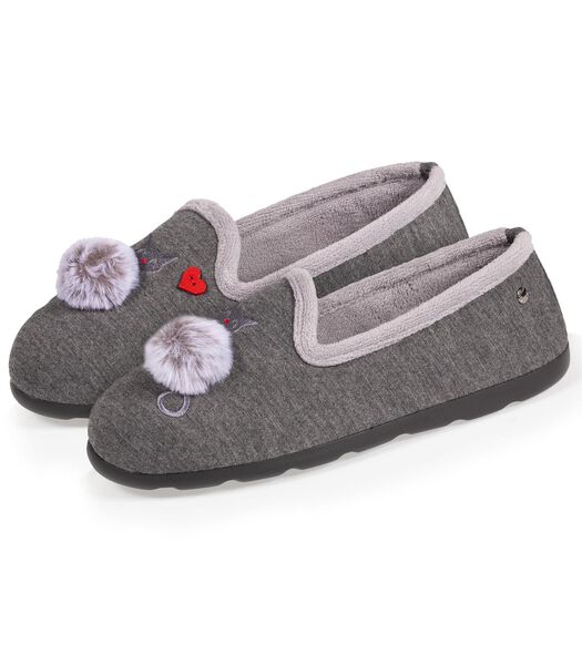 Chaussons Slippers Femme Chat Fantaisie