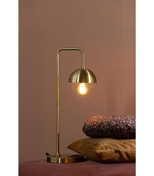 Globular Tafellamp - Metaal - Antique Brass - 59x27x20