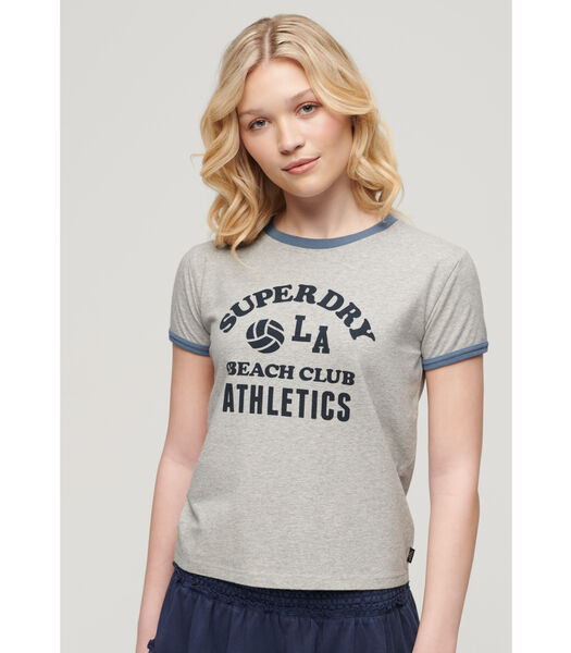 Dames-T-shirt met contrast Athletic Essentials Beach