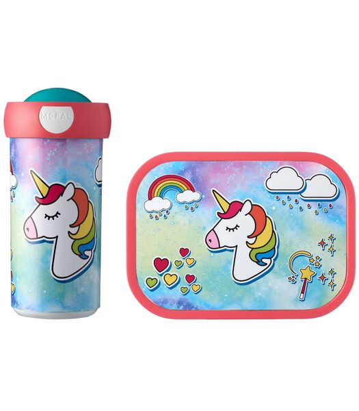 Lunchset (Schoolbeker & Lunchbox) Campus Unicorn