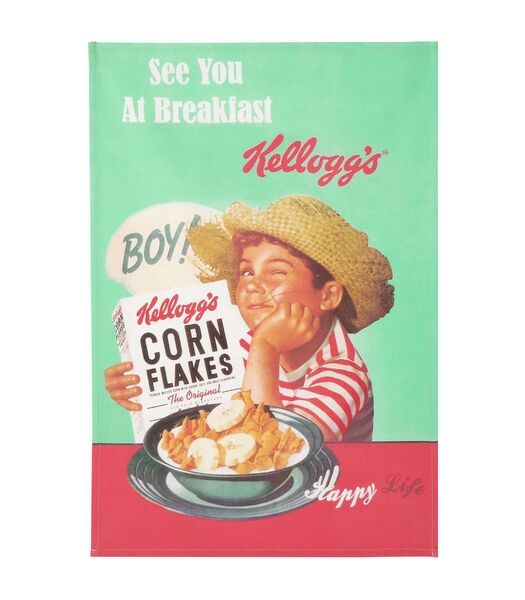 Torchon imprimé en coton, Boy KELLOGG'S