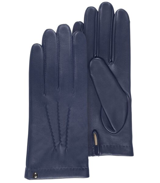 Gants cuir homme Bleu