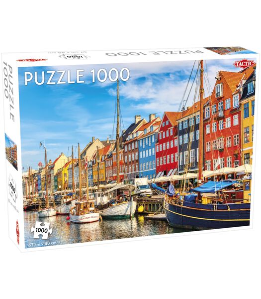 Puzzel Around the World Nothern Stars: Nyhavn - 1000 stukjes