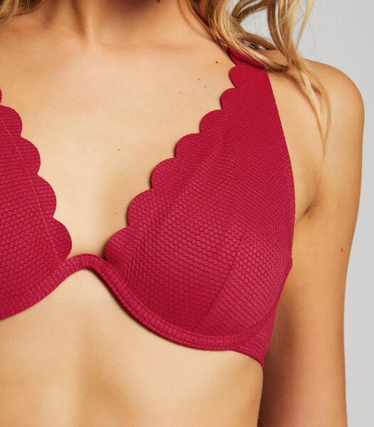 Haut de bikini à armatures non rembourré Scallop